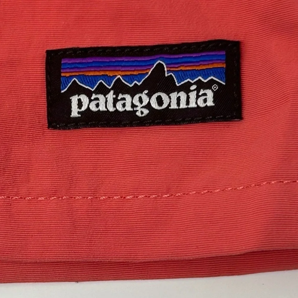 Patagonia Baggies Swim Trunks Youth Large Coral Lined Elastic Waist Shorts Kids